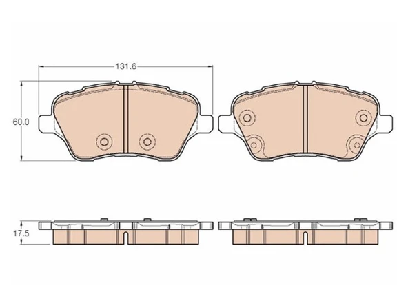 ÖN BALATA FORD B-MAX / COURIER ürün görseli 1