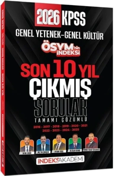 2026 KPSS Genel Yetenek Genel Kültür ÖSYM nin İndeksi Son 10 Yıl Çıkmış Sorular İndeks Akademi ürün görseli 1