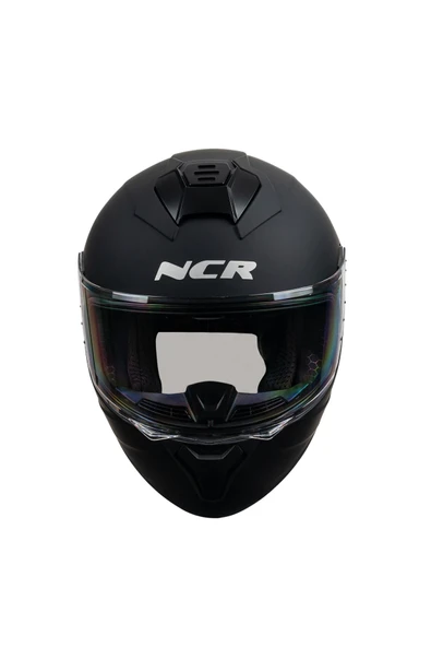 KASK KAPALI 802 ÇOCUK ECE BELGELİ- MAT SİYAH ürün görseli 1