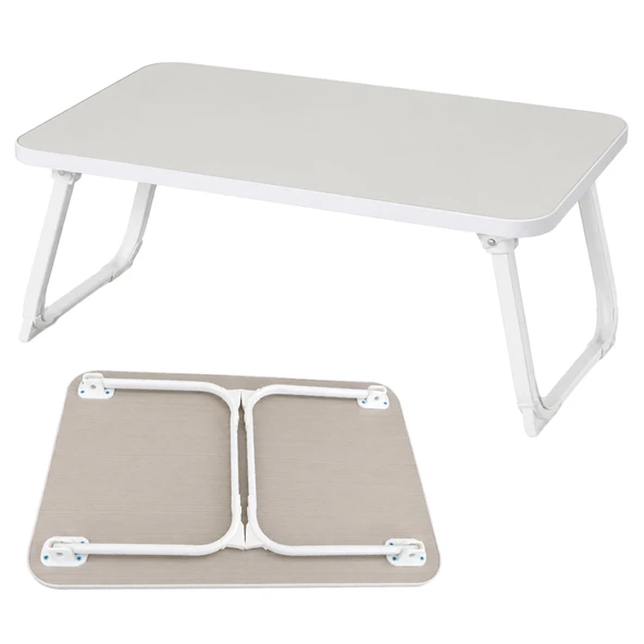Sunup SN-29694 Katlanabilir Laptop Masası Ve Yatak Koltuk Üzeri Tepsisi Beyaz 70X48cm ürün görseli 1