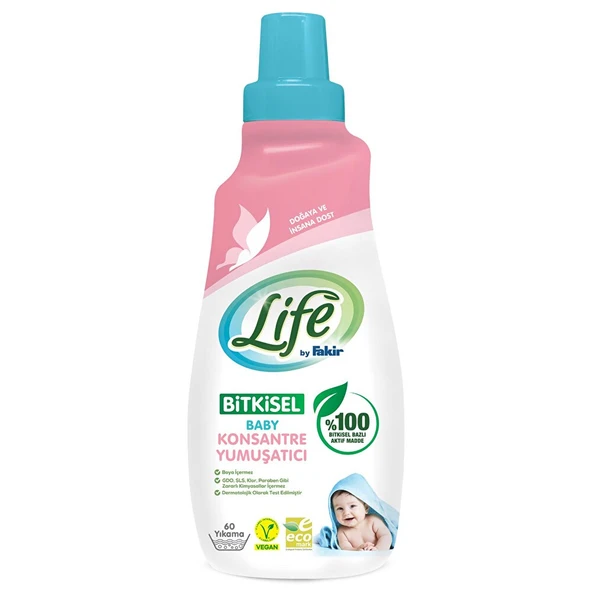 Life by Fakir Baby %100 Bitkisel Konsantre Yumuşatıcı 1500 ml (60 yıkama) (5 ADET) ürün görseli 1