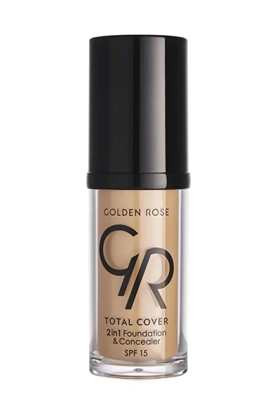 Golden Rose Total Cover 2si1 Arada Kapatıcı ve Fondöten No: 22 Natural Beige - 30 ml ürün görseli 1