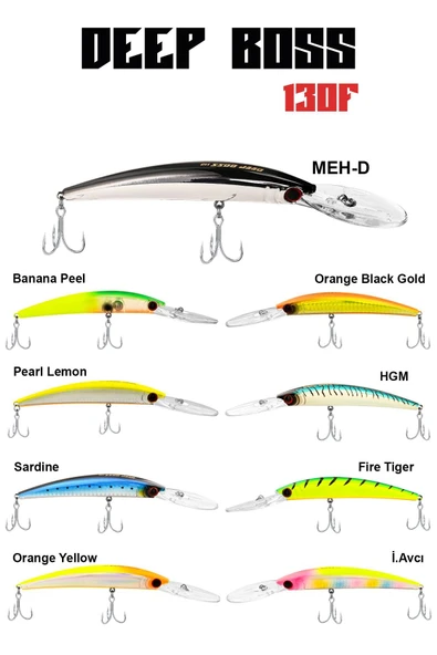 Fujin DeepBoss 130F 24gr  Maket Balık  156 Pearl Lemon ürün görseli 1