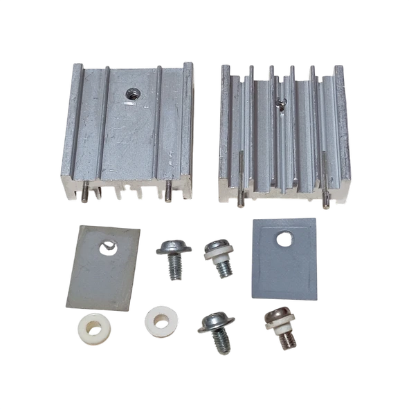 2 Adet TO220 TO-220 TO 220 Soğutucu Seti 30x27x10mm Radyatör İzolatör Boncuk M3 Vida Alüminyum Transistör Entegre Mosfet Soğutucu ürün görseli 1