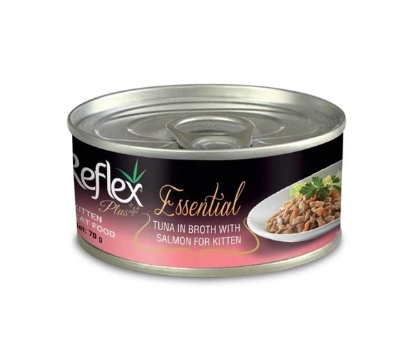 Reflex Plus Essential Ton Balıklı ve Somonlu 70 gr Yavru Konserve Kedi Maması ürün görseli 1