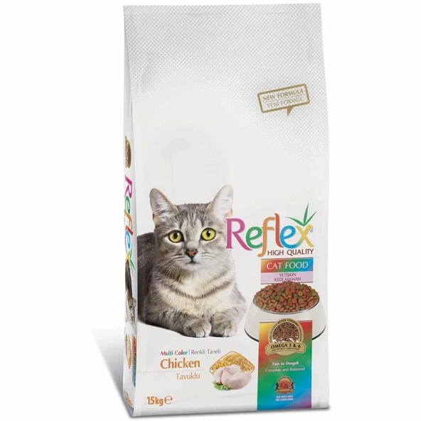 Reflex Multi Color Tavuk Etli 15 kg Yetişkin Kedi Maması ürün görseli 1