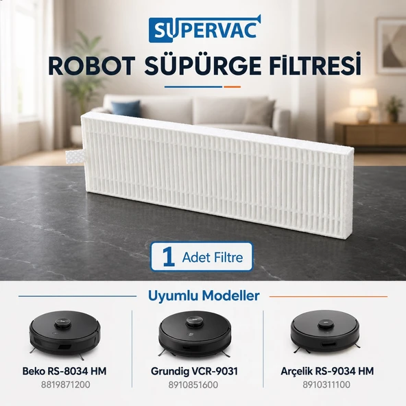 VCR9031 Süpürge Hepa Filtresi Arçelik, Beko, Grunding İle Uyumlu ürün görseli 1