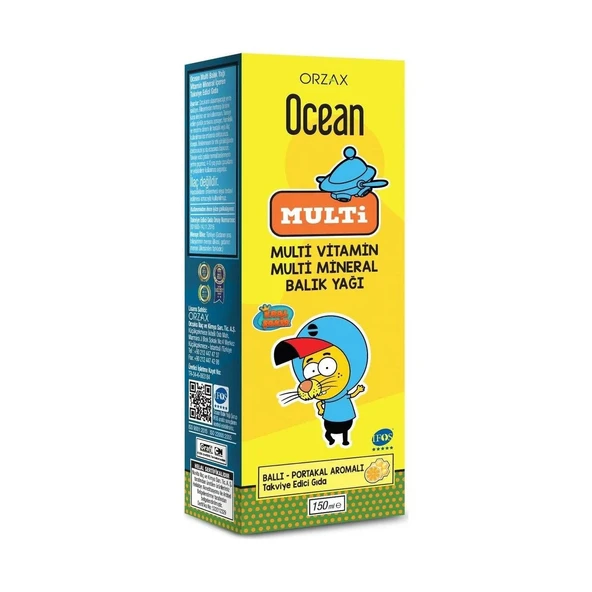 Ocean Multivitamin Multimineral Şurup 150 ml ürün görseli 1