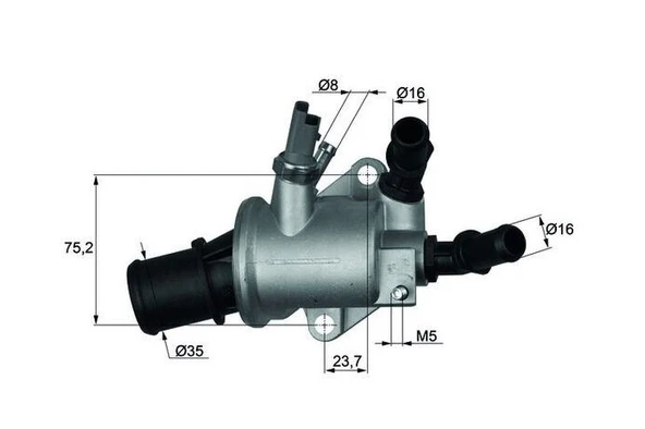 TERMOSTAT KMP. F-GP A-H-V-C ZAFIRA SIGNUM 1.9 CDTI (88C) ürün görseli 1