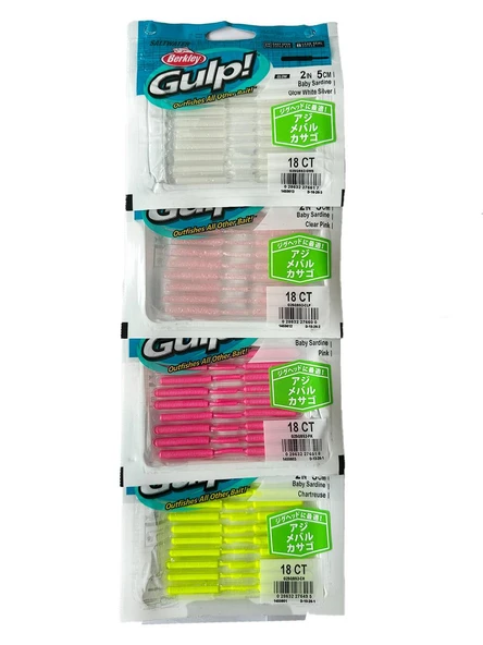 Gulp Baby Sardine 5cm 18 Adet - Kokulu LRF Silikonu ürün görseli 1