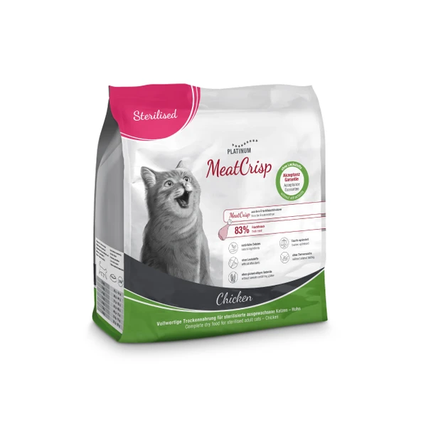 Platinum MeatCrisp Tavuklu Kısır Kedi Maması 400gr ürün görseli 1