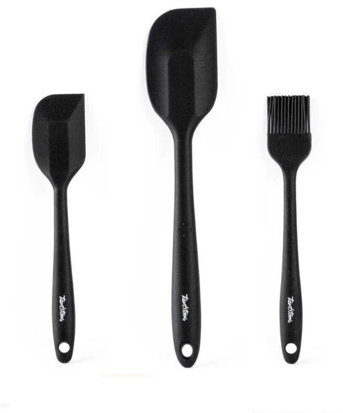 TANTİTONİ FÜME RENKLİ 3 LÜ SİLİKON SPATULA VE FIRÇA SETİ ürün görseli 1