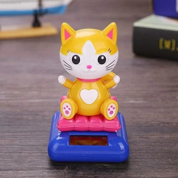 Güneş Enerjili Solar Sallanan Kedi ürün görseli 1