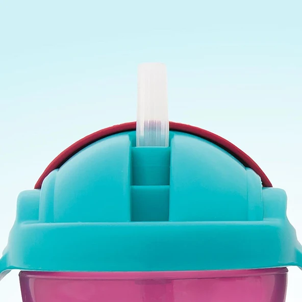 Pipetli Bardak Pembe (4 ADET) - Resim 3
