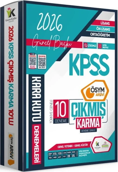 İnformal Yayınları 2026 KPSS Lisans Genel Kültür Genel Yetenek ÖSYM Çıkmış Karma Karakutu 10 lu Deneme ürün görseli 1