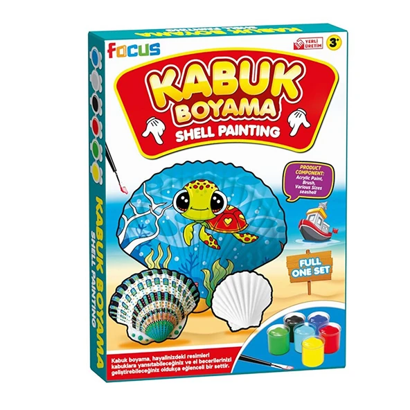 Deniz Kabuğu Boyama (5 ADET) ürün görseli 1