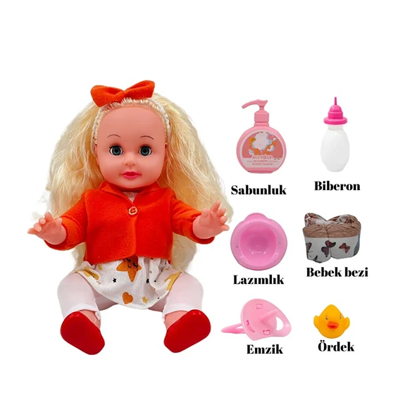 Sesli Altını Islatan Roza Bebek (3 ADET) - Resim 2