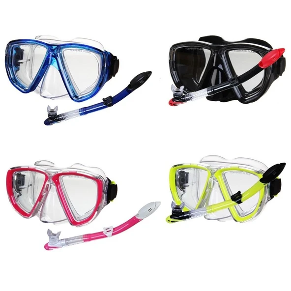 JS-M388 Yüzücü Maske Snorkel Set - Resim 5