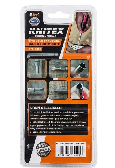 Knıtex Ktx-2992 6'sı 1 Arada 6in1 Bits Uçlu Tornavida - Resim 2