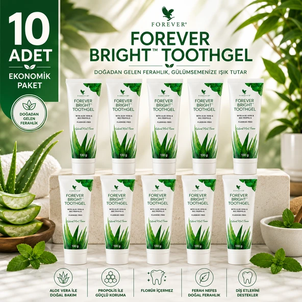 Forever Living Forever Bright Toothgel-Diş Macunu (Florid Yoktur)-10 Adet ürün görseli 1