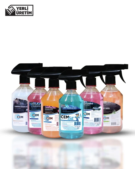 CEM CAR CARE Mega 6'Lı Oto Bakım Seti Yıkama Süngeri Hediyeli ürün görseli 1
