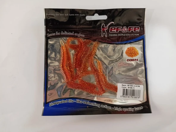 EFFE Kokulu Boru Kurdu Yüzen Silikon Yem-5,5cm ürün görseli 1