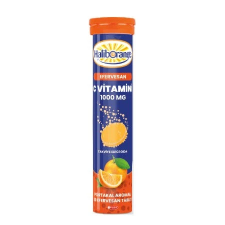 Haliborange Portakal Aromalı C Vitamini Efervesan 20 Efervesan Tablet ürün görseli 1