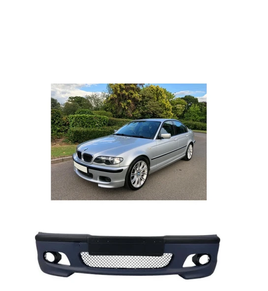 bmw e46 sedan 1998.2005 uyumlu plastik m sport ön tampon ürün görseli 1