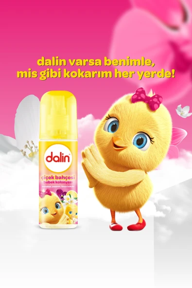 3 ADET Dalin Sprey Kolonya Çiçek Bahçesi 150 ml - Resim 2