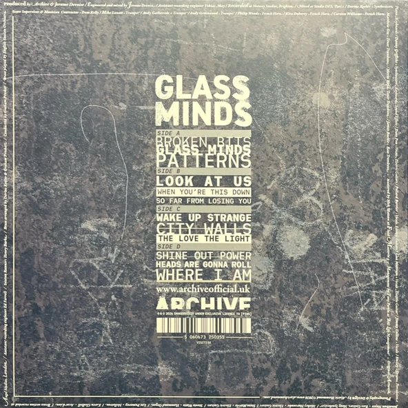 Archive Glass Minds Double LP Plak - Resim 2
