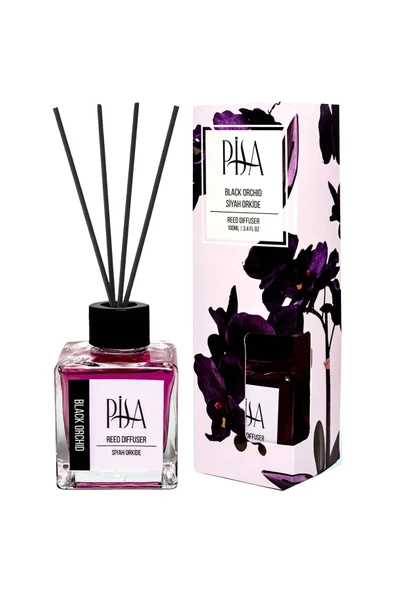 4 ADET Pisa Black Orchid Çubuklu Oda Kokusu 100 ml ürün görseli 1