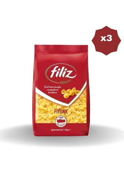 FİLİZ Fiyonk Makarna Özel Harman 500 Gr 3 Adet ürün görseli 1