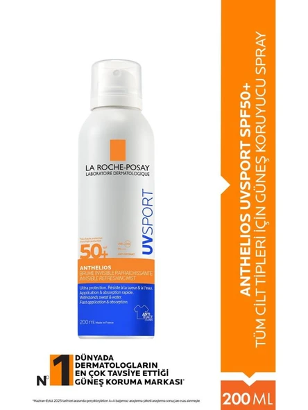 LA ROCHE POSAY Anthelios UVSPORT Invisible Refreshing Mist SPF50+ 200 ml ürün görseli 1