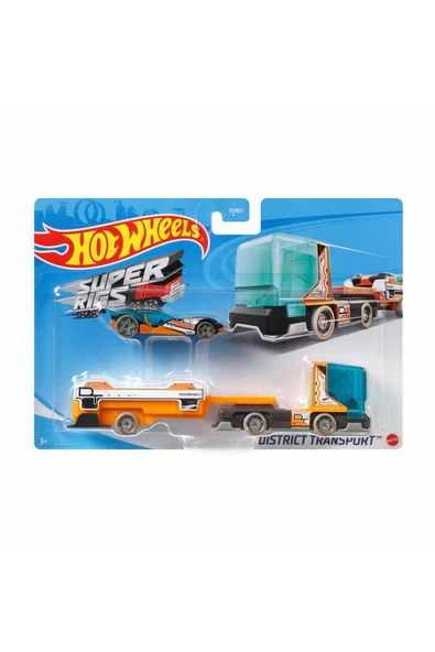 4 ADET Hot Wheels Taşıyıcı Tırlar - Enerjik Ayrıntılarla Dolu Spor Arabalı Süper Tırlar - BDW51 ürün görseli 1