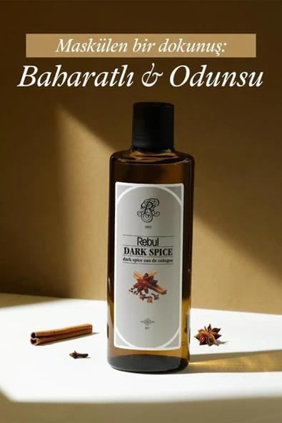 2 ADET Rebul Kolonya Dark Spice 250 ml - Resim 2