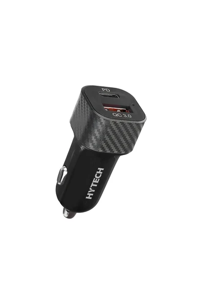 3 ADET Hytech HY-X49 43W PD 25W + USB QC3.0 Siyah Araç Şarj Cihazı ürün görseli 1