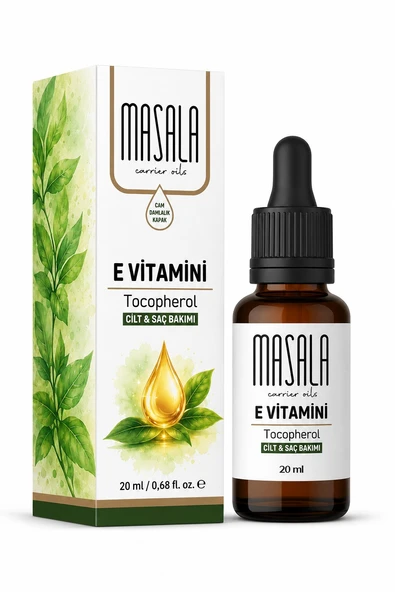 E Vitamini 20 ml - Damlalıklı Cam Şişe - Kozmetik Bakım Yağı ürün görseli 1