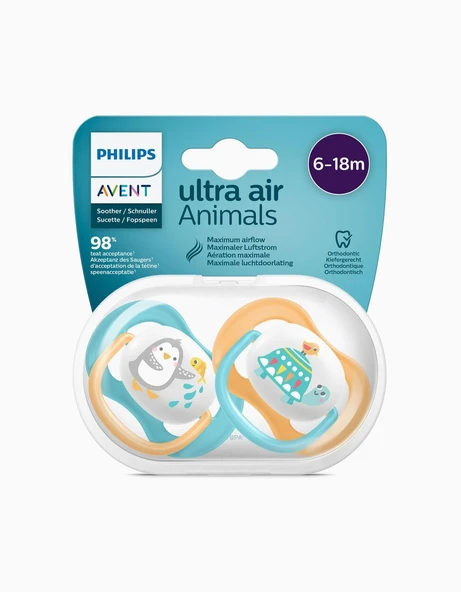 Philips Avent Ultra Air Animals 2li Emzik 6-18 Ay - Unisex ürün görseli 1