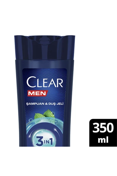 Clear Men Cool Sport 3in1 Şampuan 350 ml ürün görseli 1