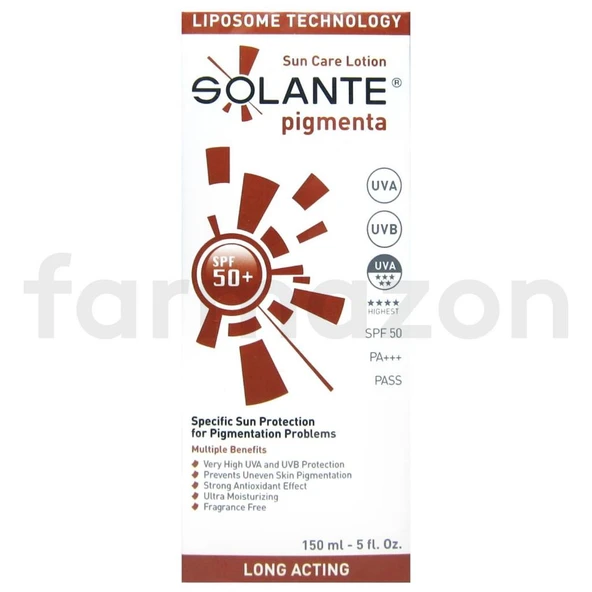 SOLANTE Pigmenta Koyu Lekelere Karşı Güneş Losyonu Spf 50+ 150 ml ürün görseli 1