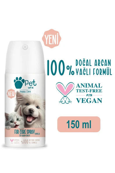4 ADET   Petlove Tüy Bakım Spreyi Vanilya 150ml ürün görseli 1