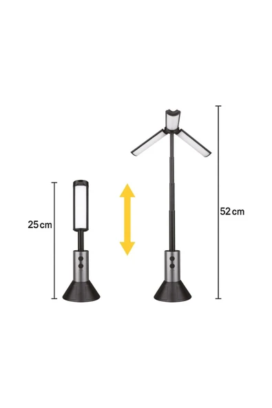 2 ADET  Panther USB Sarjlı Kamp Lamba PT-BERRY - Resim 2