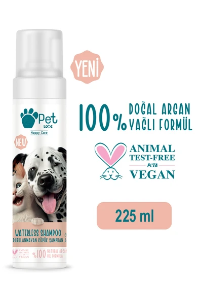 3 ADET  Petlove Köpük Şampuan Kurabiye & Vanilya 225ml ürün görseli 1