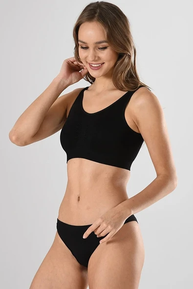 Miss Fit 11027 Kalın Askılı Pedli Bustiyer ürün görseli 1