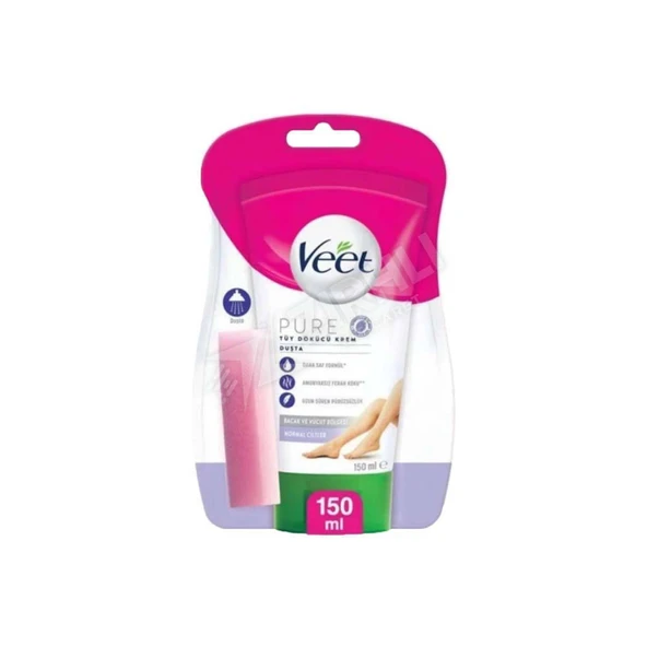 5 ADET Veet Shower Pure Tüy Dökücü Hassas Krem 150 Ml ürün görseli 1