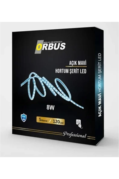 3 ADET Orbus Hortum Şerit Led İce Blue 5m ürün görseli 1
