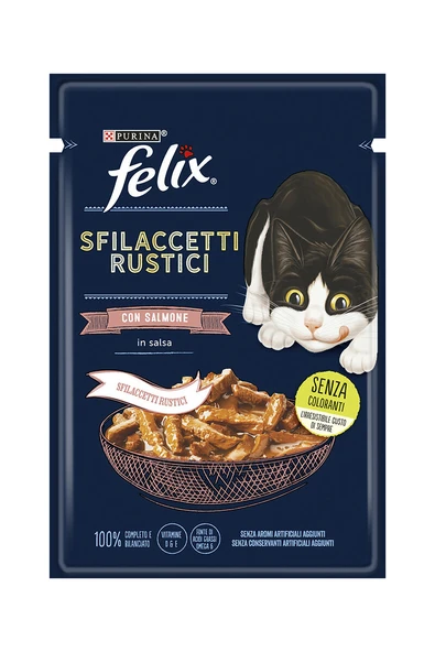 Felix Pouch Tasty Shreds Somon 80g ürün görseli 1