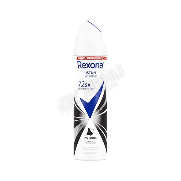 5 ADET Rexona Adv Invisible Black&White Spr.D5 150Ml ürün görseli 1