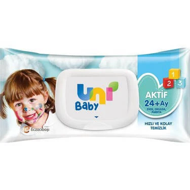 5 ADET Uni baby Islak Havlu Aktif 72Li ürün görseli 1