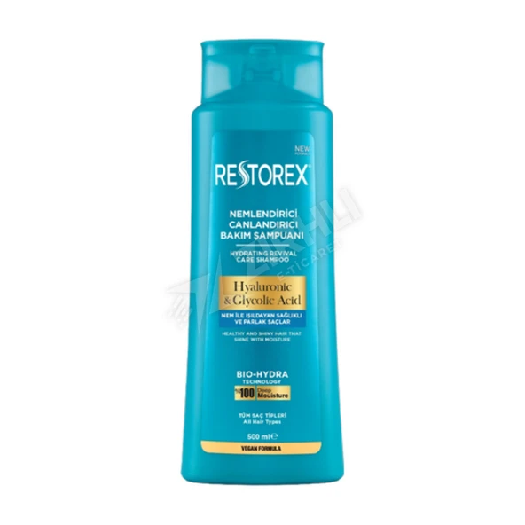 5 ADET Restorex Şampuan Hyaluronic & Glycolic 500 Ml ürün görseli 1